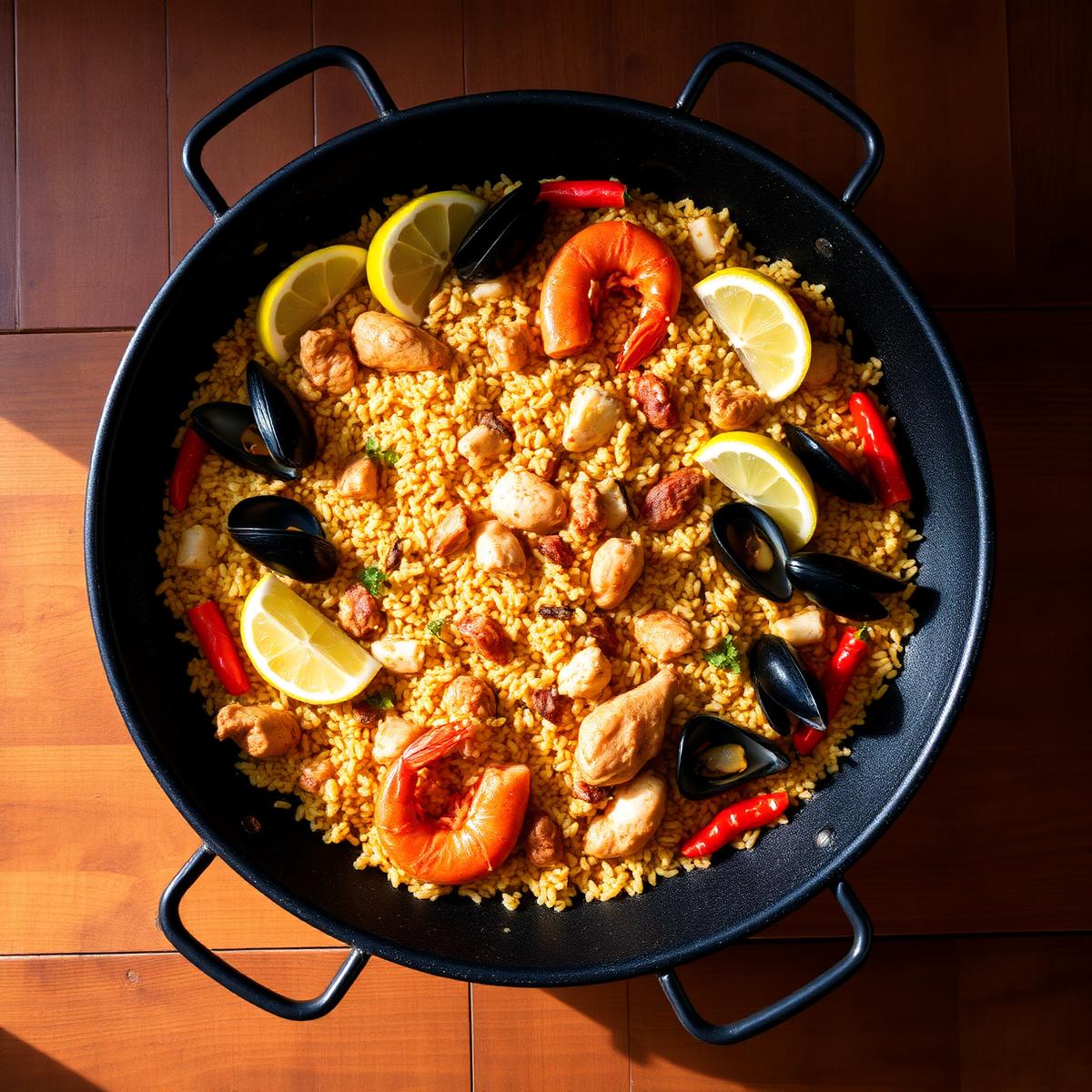 Paella mixta tradicional